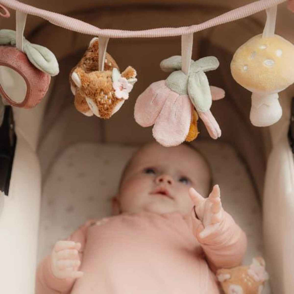 Little Dutch | Baby Playing With Car Seat Toy | Fairy Garden | ChocoLoons