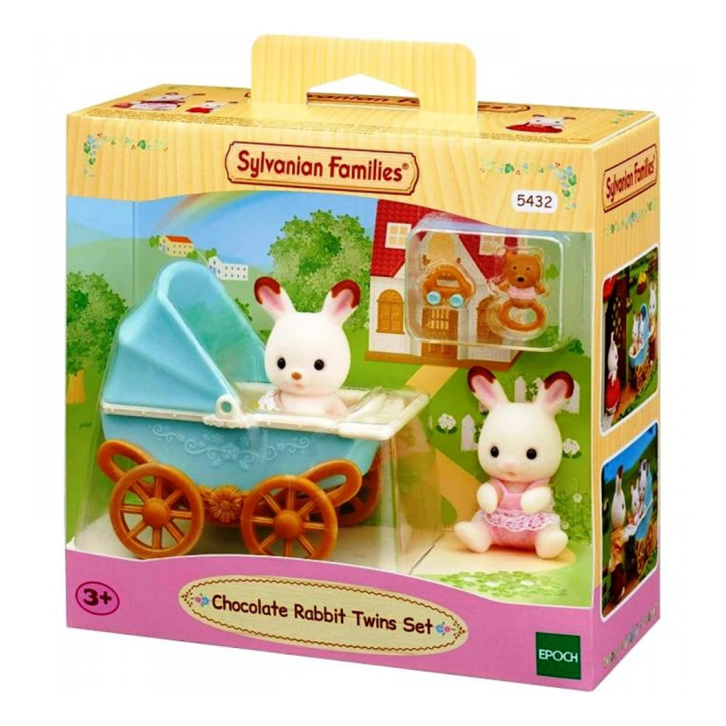 Sylvanian Families | Chocolate Rabbit Twins Set | ChocoLoons