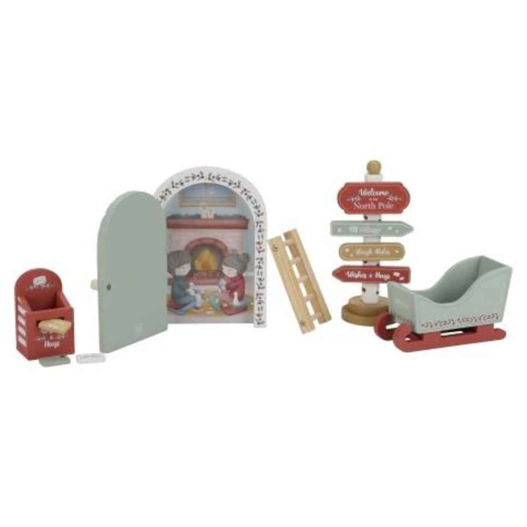 Little Dutch | Christmas Door With Accessories | Wooden Playset | ChocoLoons