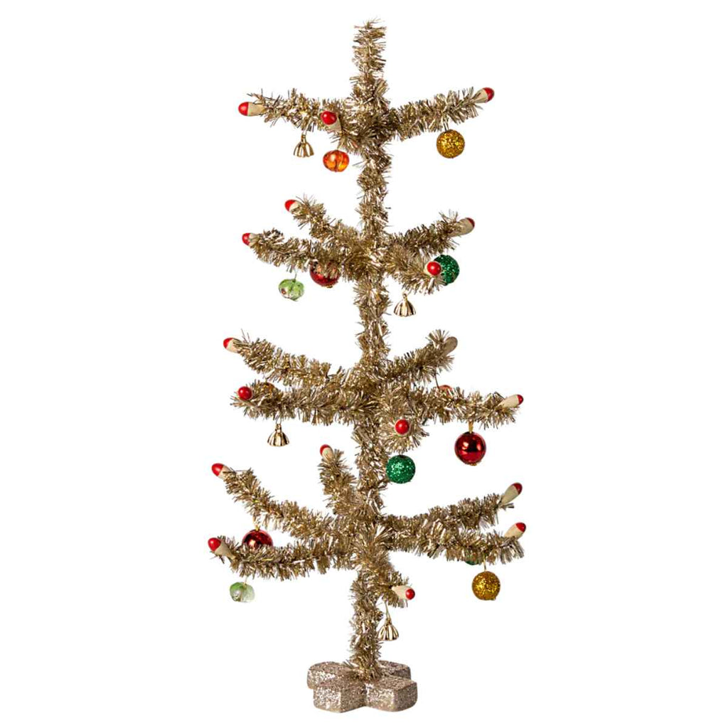 Maileg | Christmas Tree | Gold | Red and Green Decoration | ChocoLoons