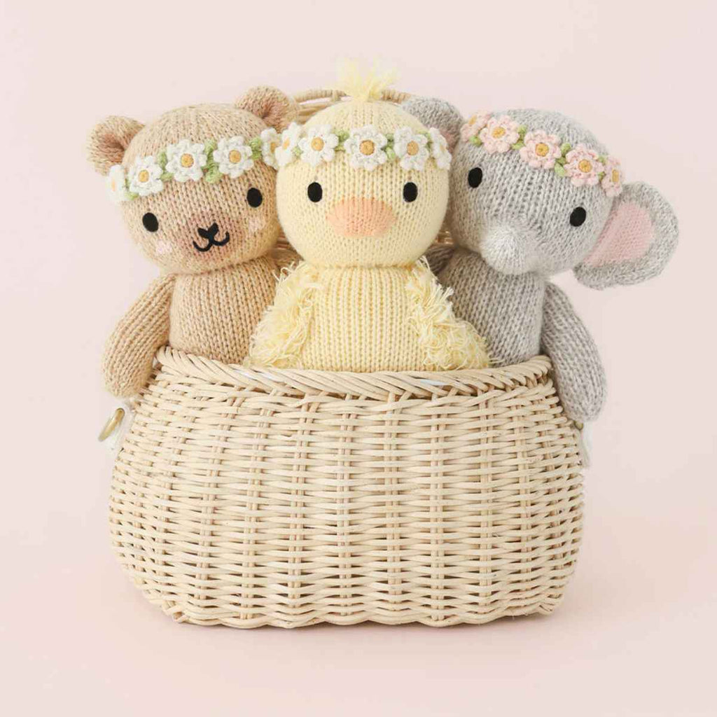 cuddle+kind | Baby Animal Collection In Basket | ChocoLoons
