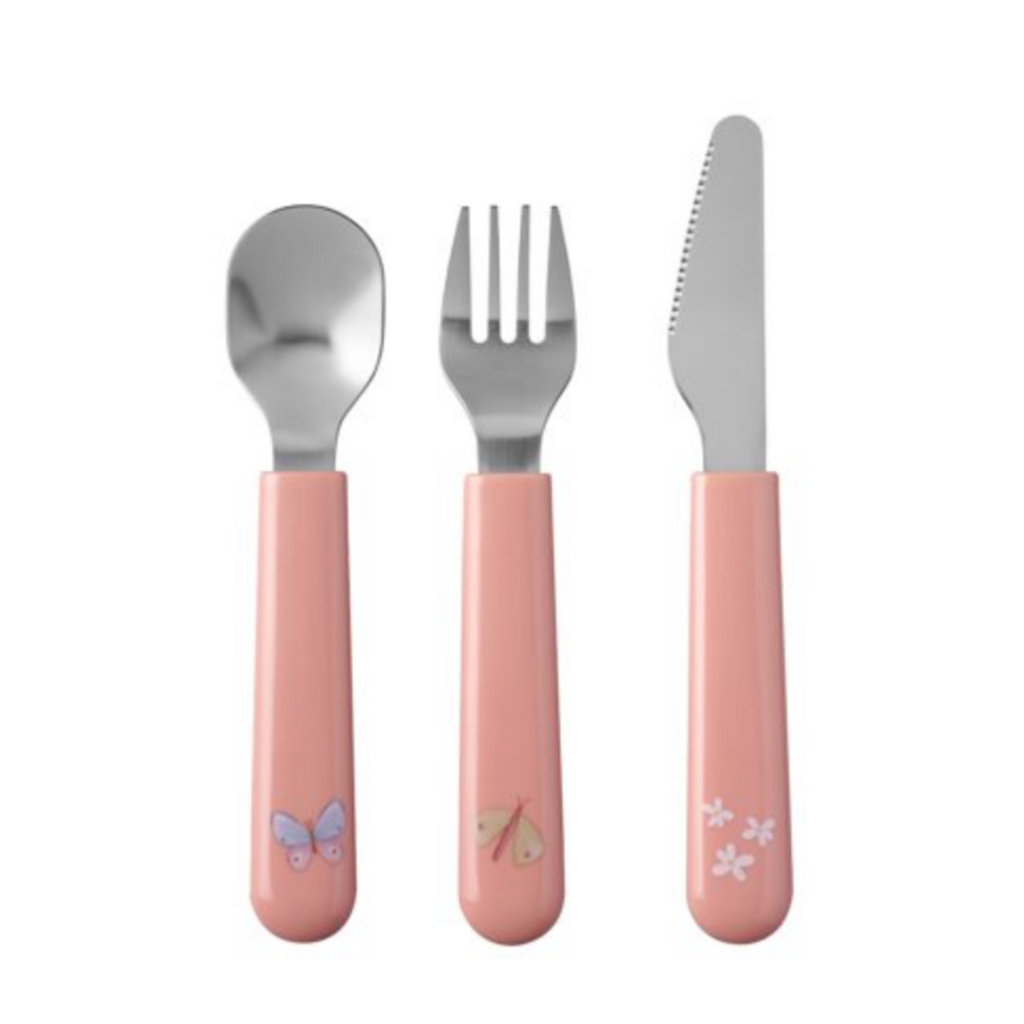 Little Dutch | Flowers & Butterflies | 3 Piece Cutlery Set | ChocoLoons