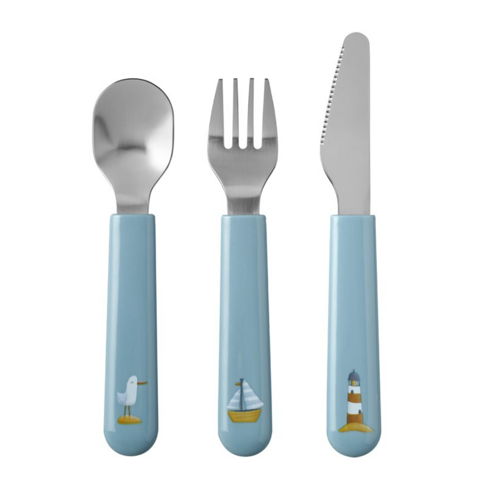 Little Dutch | Sailors Bay | 3 Piece Cutlery Set | ChocoLoons