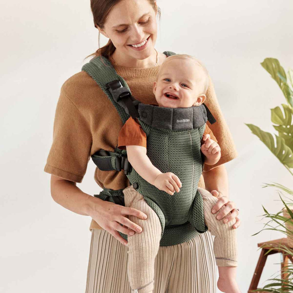 BabyBjörn | Mum With Baby Carrier Harmony | Dark Green | 3D Mesh | ChocoLoons