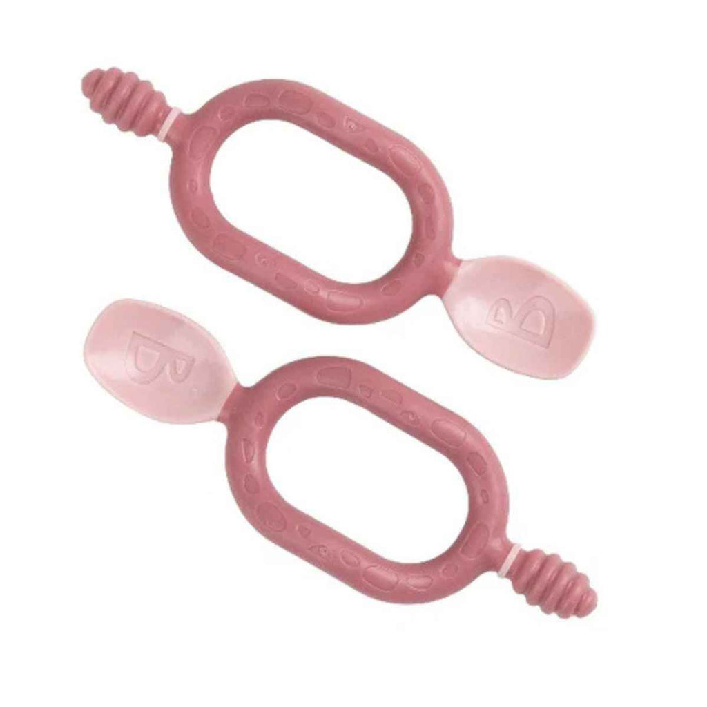 Bibado | Dippit Baby Weening Spoons | 2 Pack | Blush | ChocoLoons