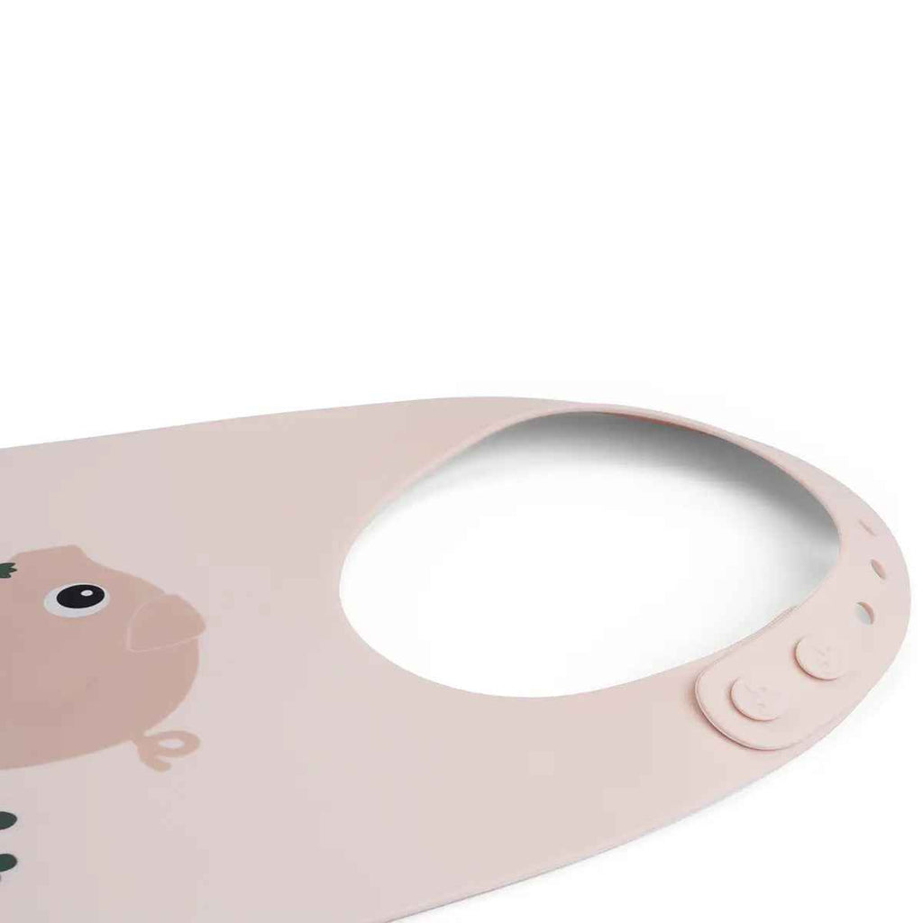 Done by Deer | Silicone Bib | Pigee | Adjustable | Powder | ChocoLoons