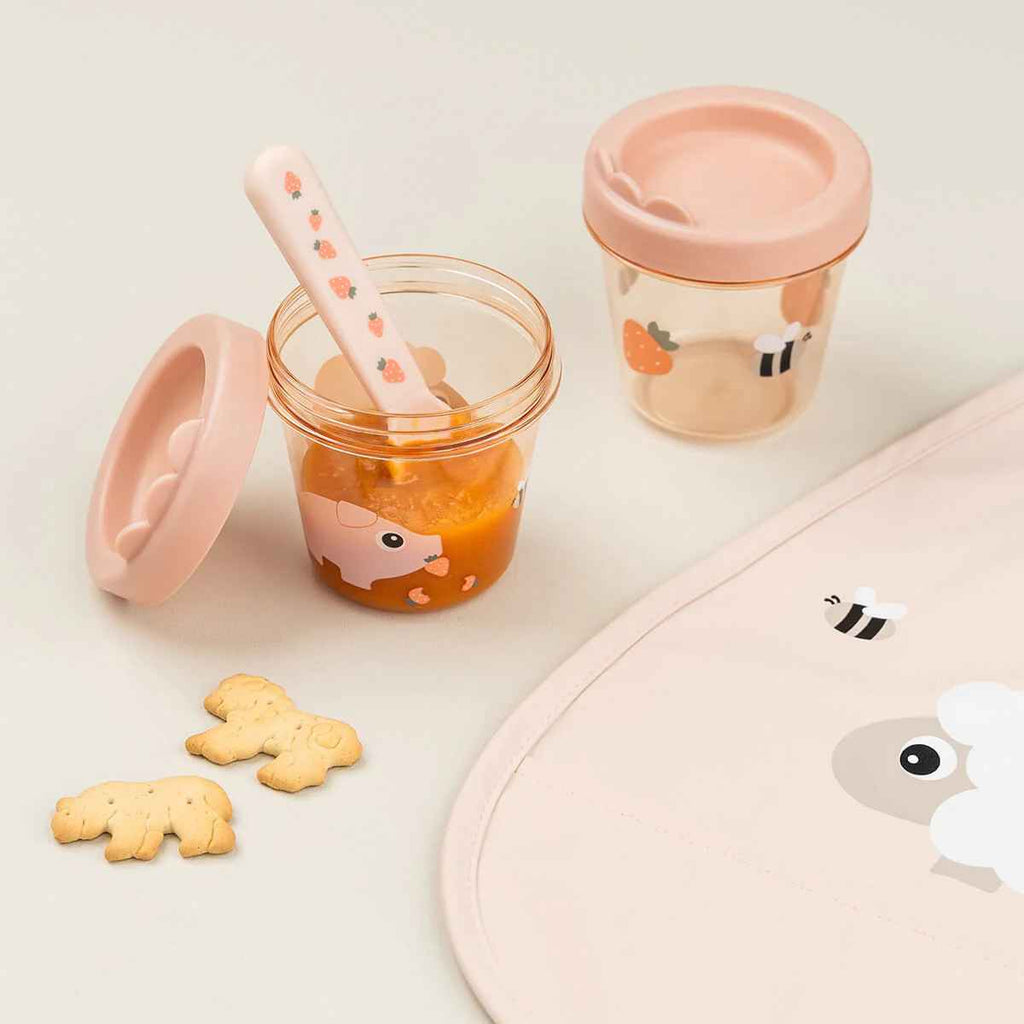 Done by Deer | Baby Food Container 2-Pack | Tiny Farm | ChocoLoons