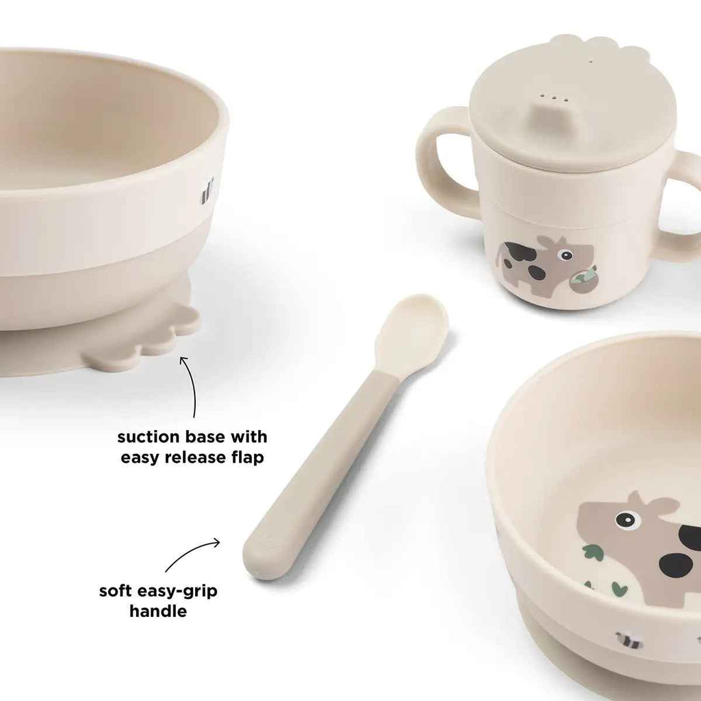 Done by Deer | Foodie First Meal Set w/Suction | Features | ChocoLoons