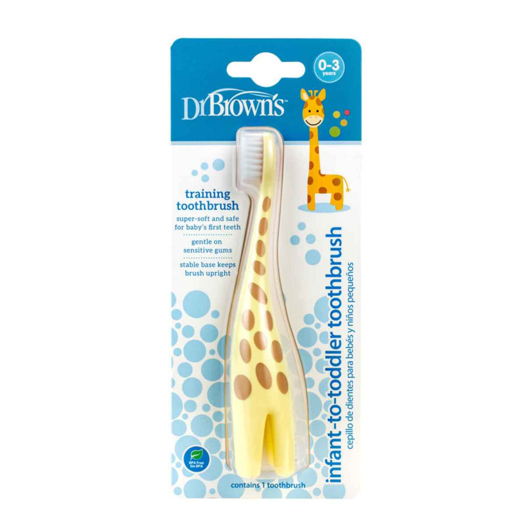 Dr Brown's | Infant to Toddler Toothbrush | Giraffe | In Packaging | ChocoLoons