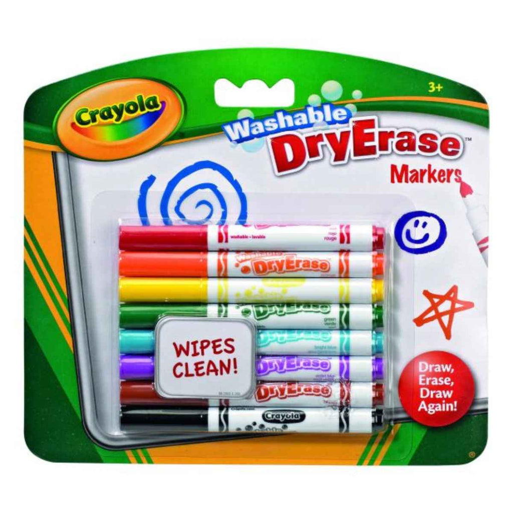 Crayola | Washable Dry Erase Markers | 8 Pack | ChocoLoons