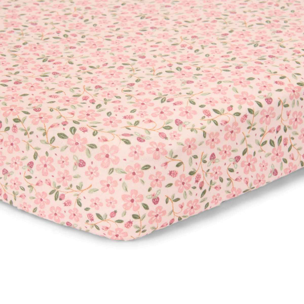 Little Dutch | Fitted Cot Sheet | Fairy Floral | ChocoLoons