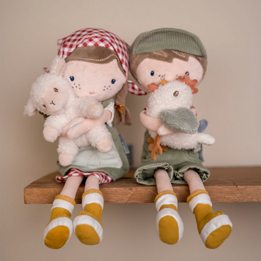 Little Dutch | Farmer Rosa Doll Beside Farmer Jim Doll | ChocoLoons