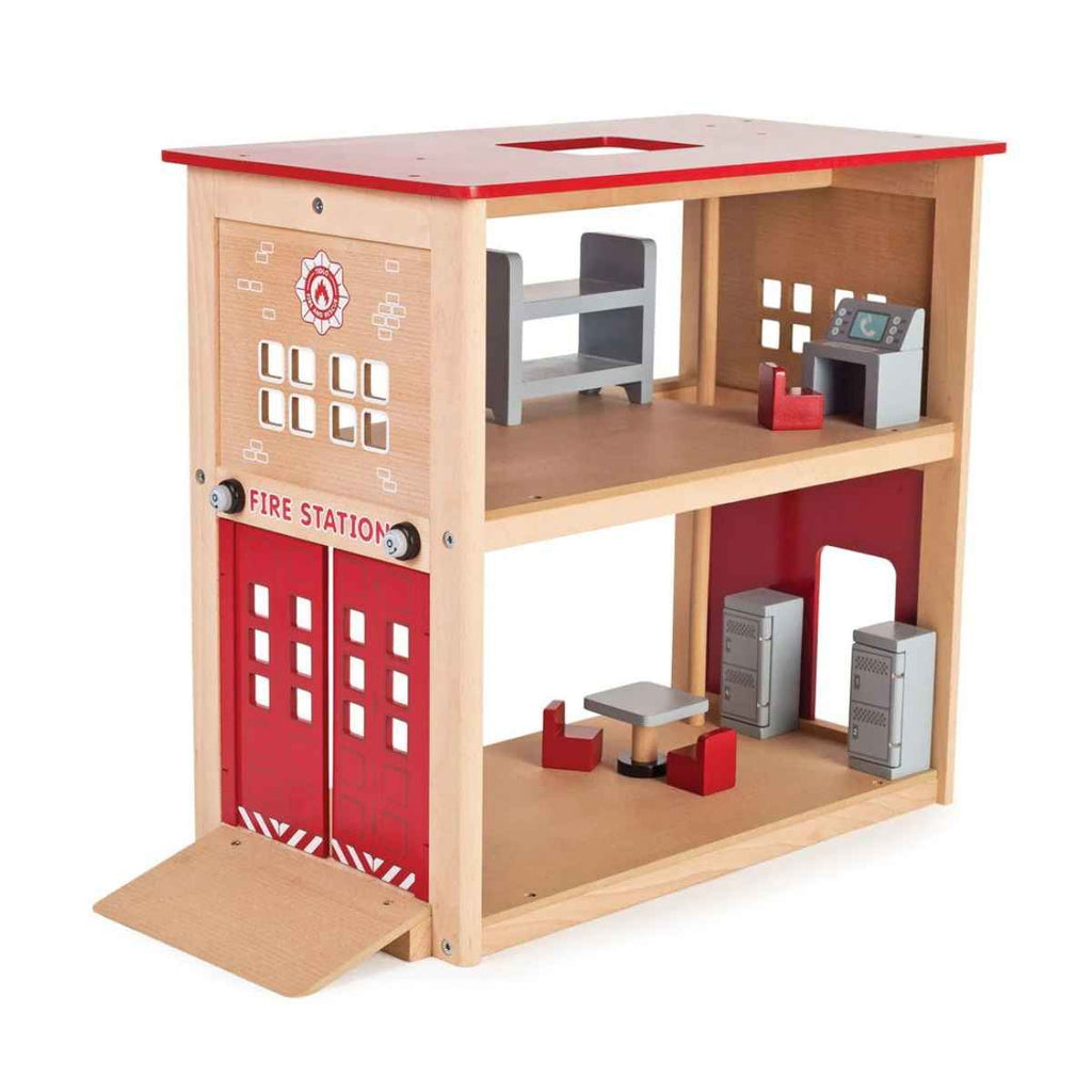 Tidlo | Fire Station & Accessories Set | ChocoLoons