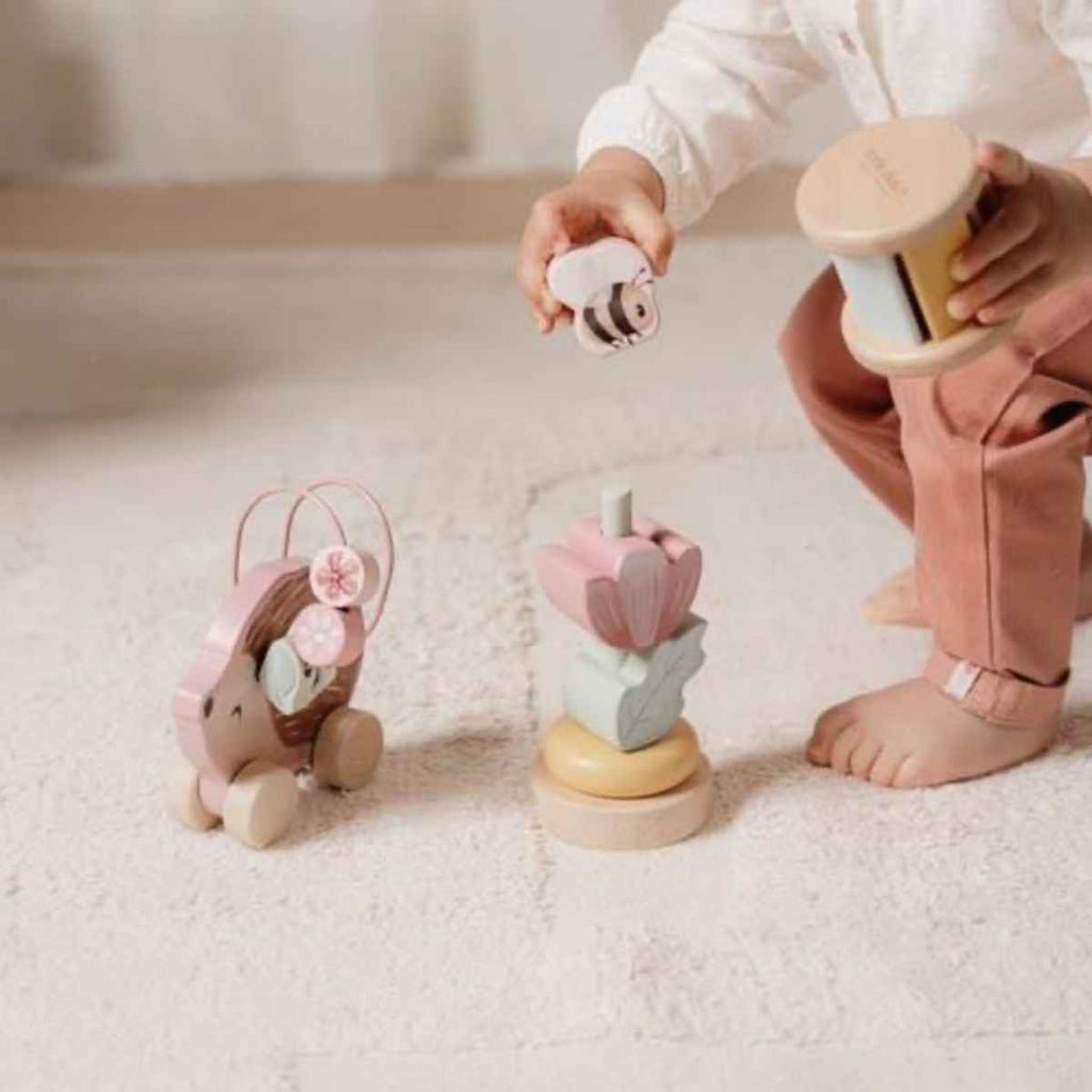 Little Dutch | Baby Playing with Wooden Toys |ChocoLoons