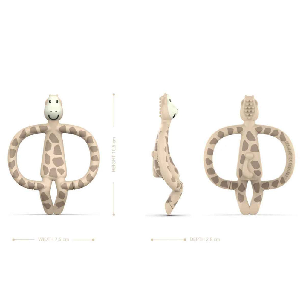 Matchstick Monkey | Gigi Giraffe Baby Teether | Dimensions | ChocoLoons