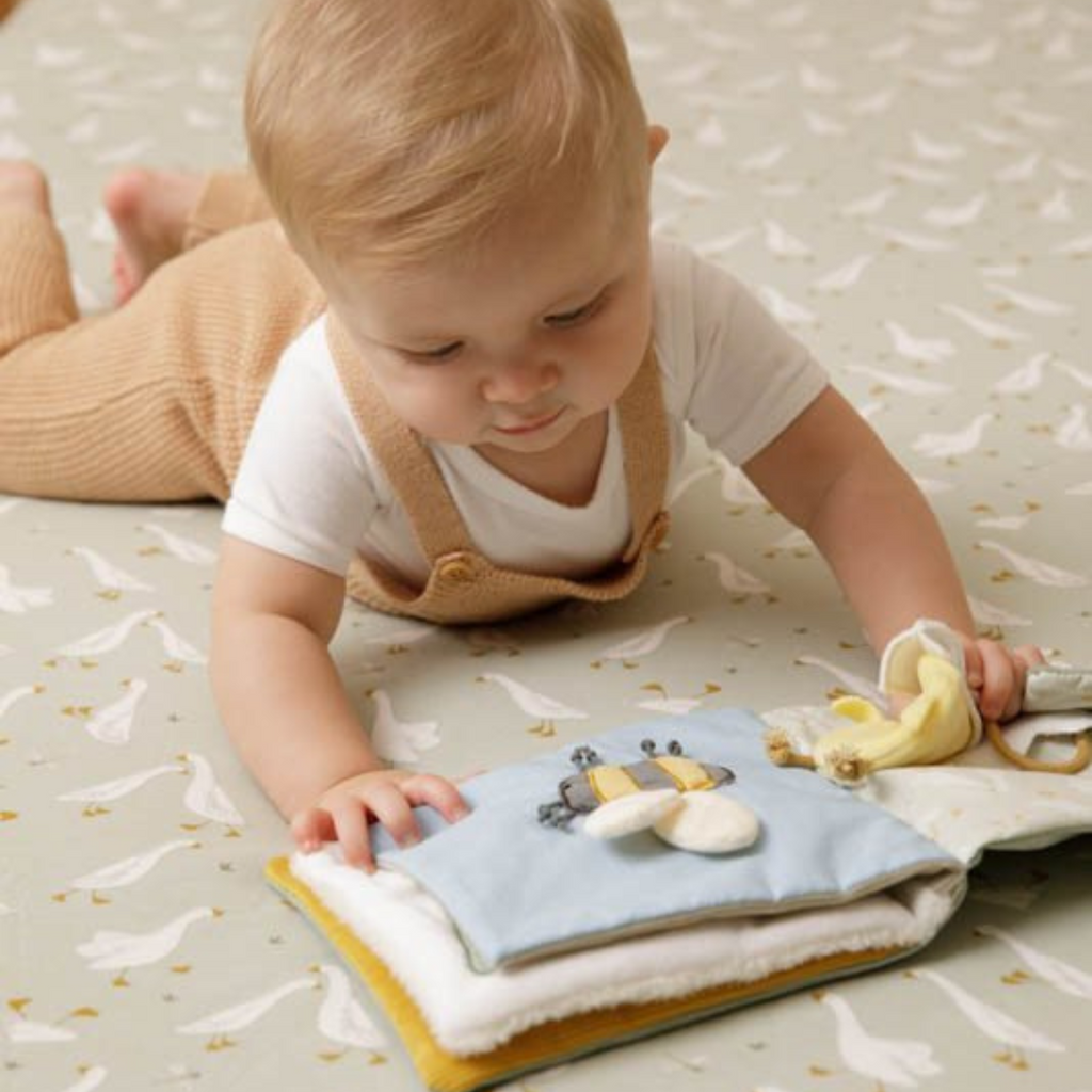Little Dutch | Baby Playing With Little Goose Activity Book | ChocoLoons