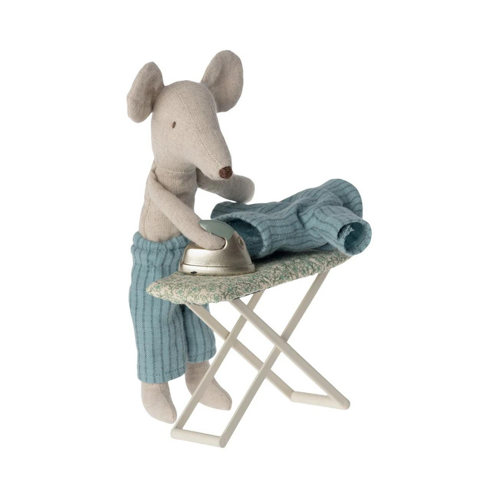 Maileg | Mouse Using Ironing Board | ChocoLoons