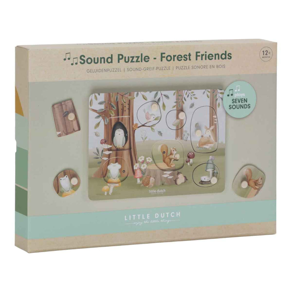 Little Dutch | Wooden Sound Puzzle | In Box | ChocoLoons