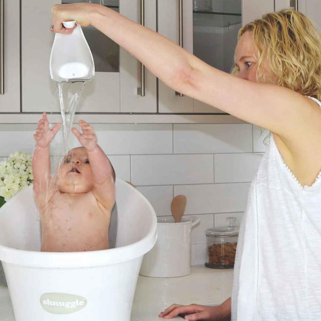 Shnuggle | Mom Bathing Baby With Washy Bath Jug | ChocoLoons