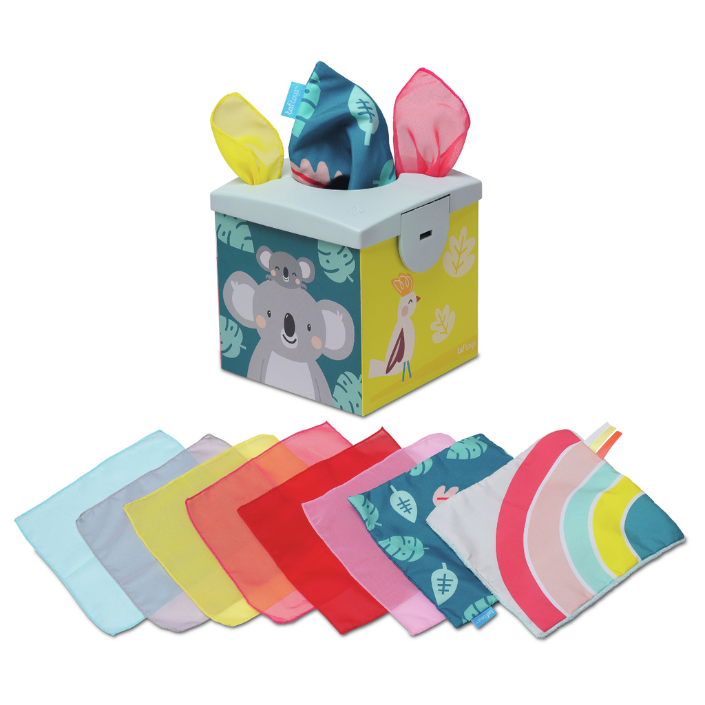 Taf Toys | Kimmy Koala Wonder Tissue Box | Baby Sensory Toy | ChocoLoons