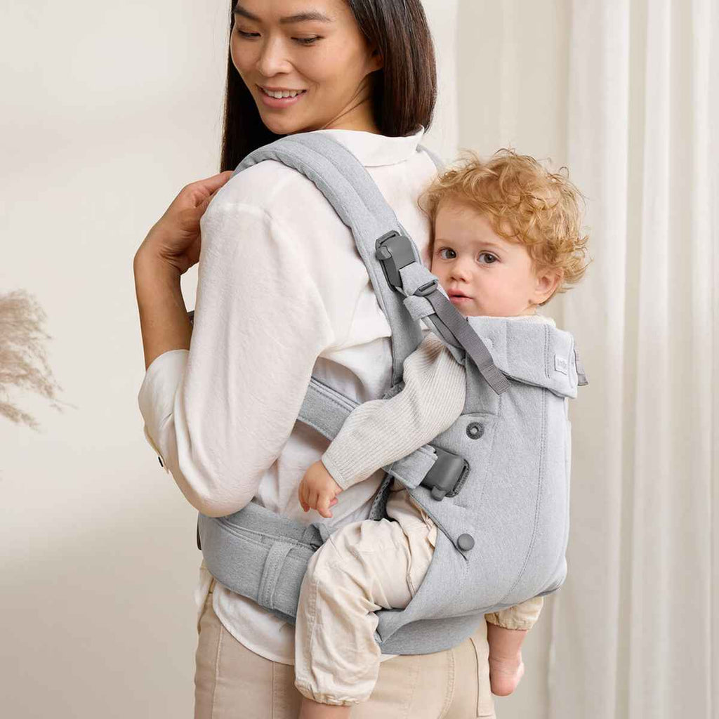 BabyBjörn | Baby Carrier Harmony | Light Grey | Back Carry | ChocoLoons