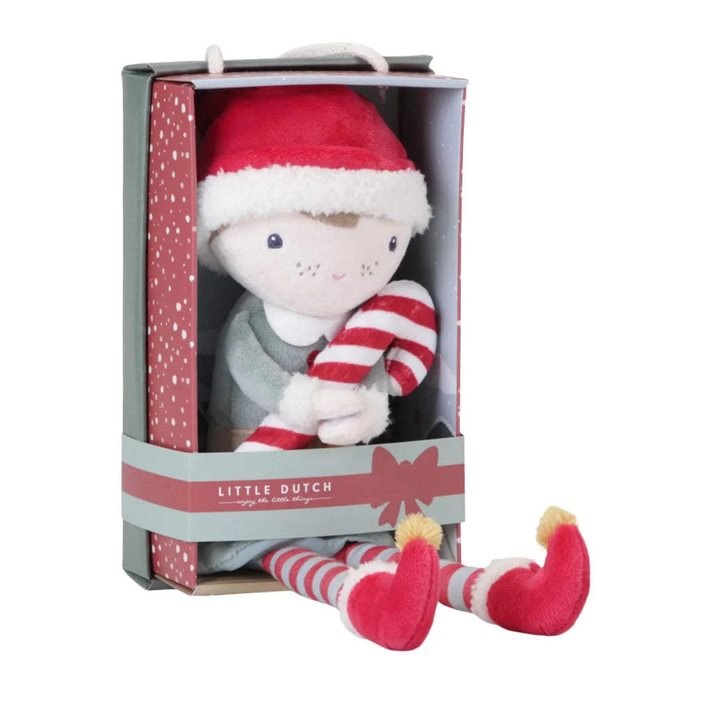 Little Dutch | Christmas Cuddle Doll Jim | Boxed View | ChocoLoons