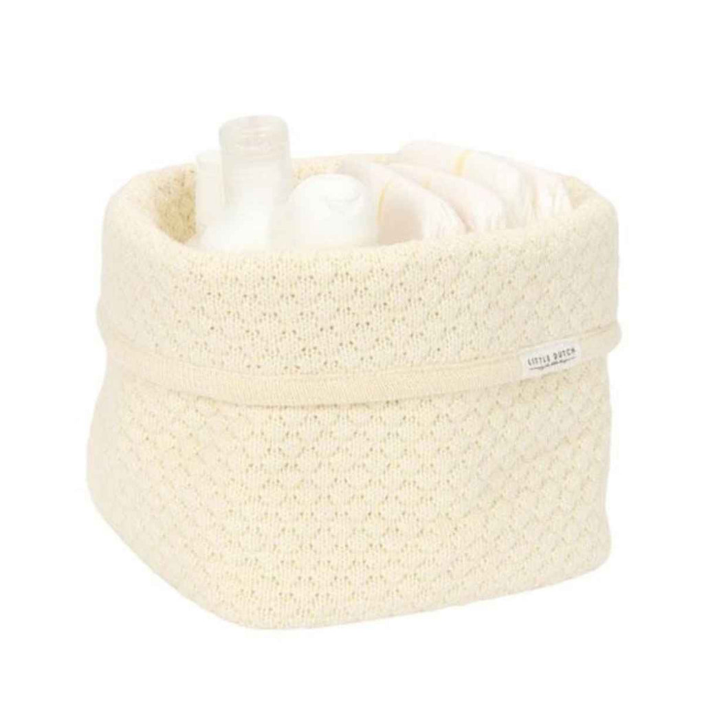 Little Dutch | Knitted Storage Basket Small | Filled | ChocoLoons