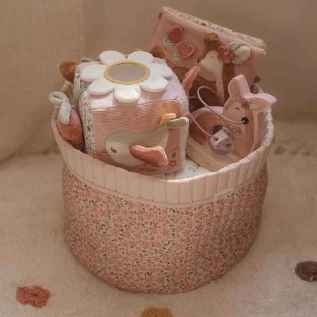 Little Dutch | Quilted Storage Basket Large | Toys In Basket | ChocoLoons