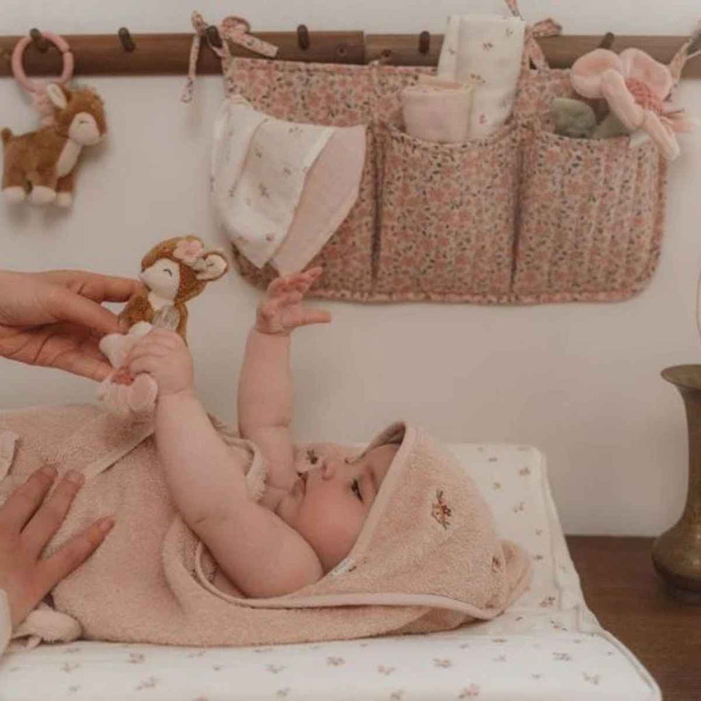 Little Dutch | Baby On Changing Table With Organiser | Fairy Floral | ChocoLoons