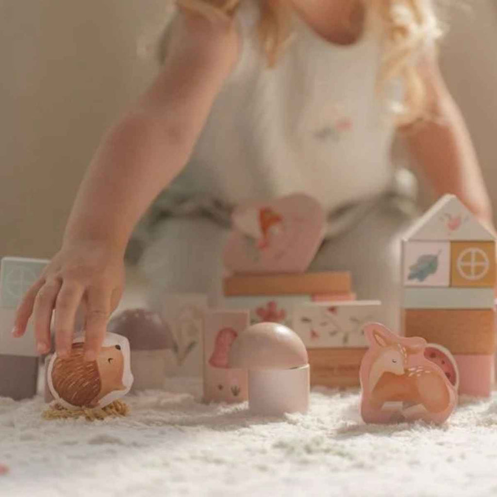 Little Dutch | Girl Playing With Building Blocks | Fairy Garden | ChocoLoons