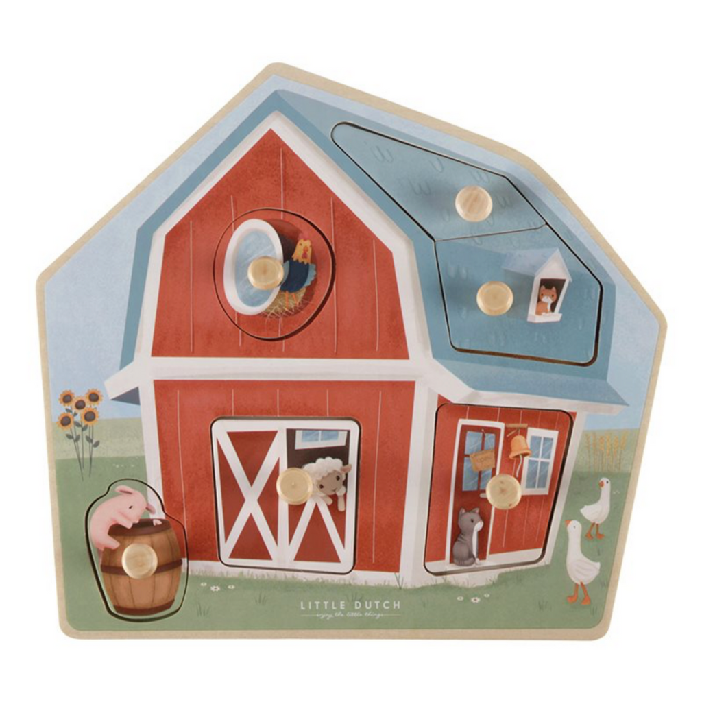 Little Dutch | Wooden Puzzle | Little Farm | ChocoLoons