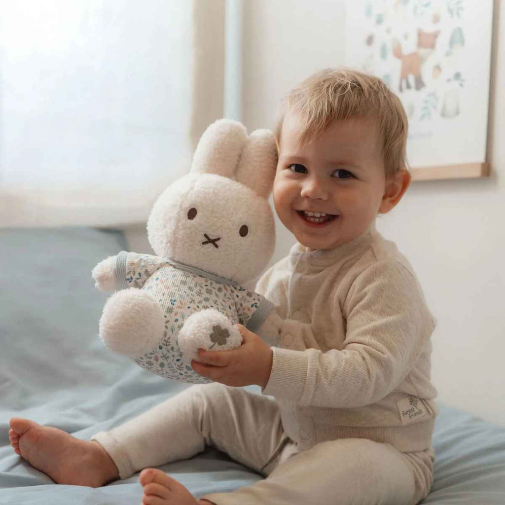 Miffy x Little Dutch | Child Playing With Cuddle Plush | Lucky Leaves | ChocoLoons