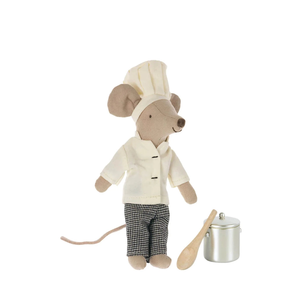 Maileg | Chef Mouse With Soup Pot & Spoon | ChocoLoons