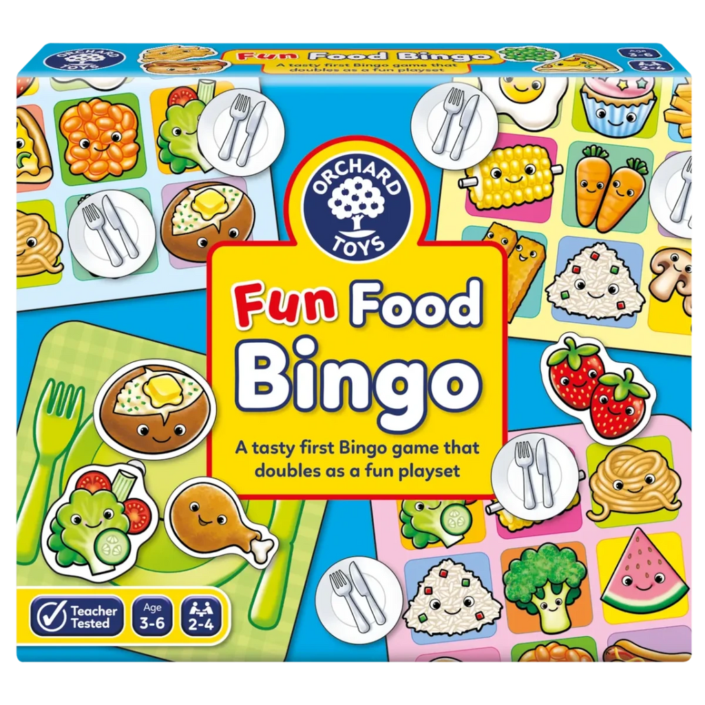 Orchard Toys | Fun Food Bingo Game | Front Cover | ChocoLoons