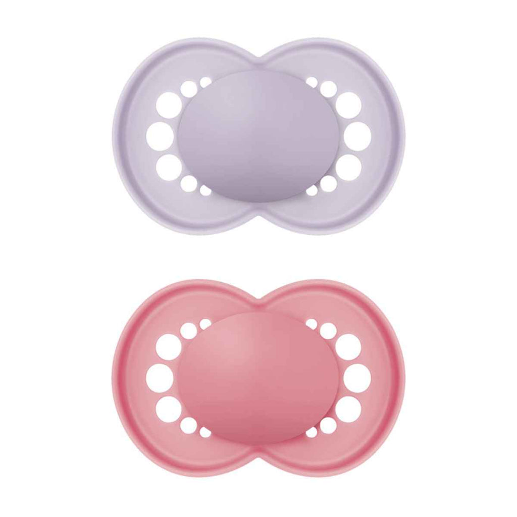 MAM | Original Soother | Pink | 18-36 Months | 2 Pack | ChocoLoons
