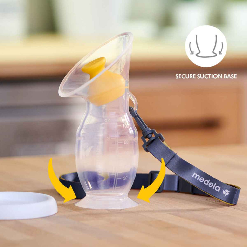 Medela | Silicone Breast Milk Collector | Suction Base | ChocoLoons