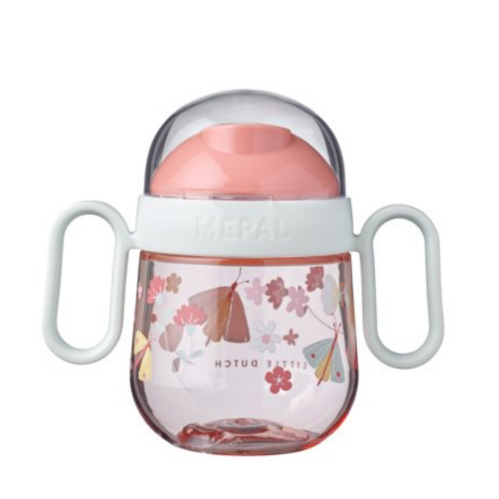 Little Dutch | Mepal Non Spill Sippy Cup | Flowers & Butterflies | ChocoLoons