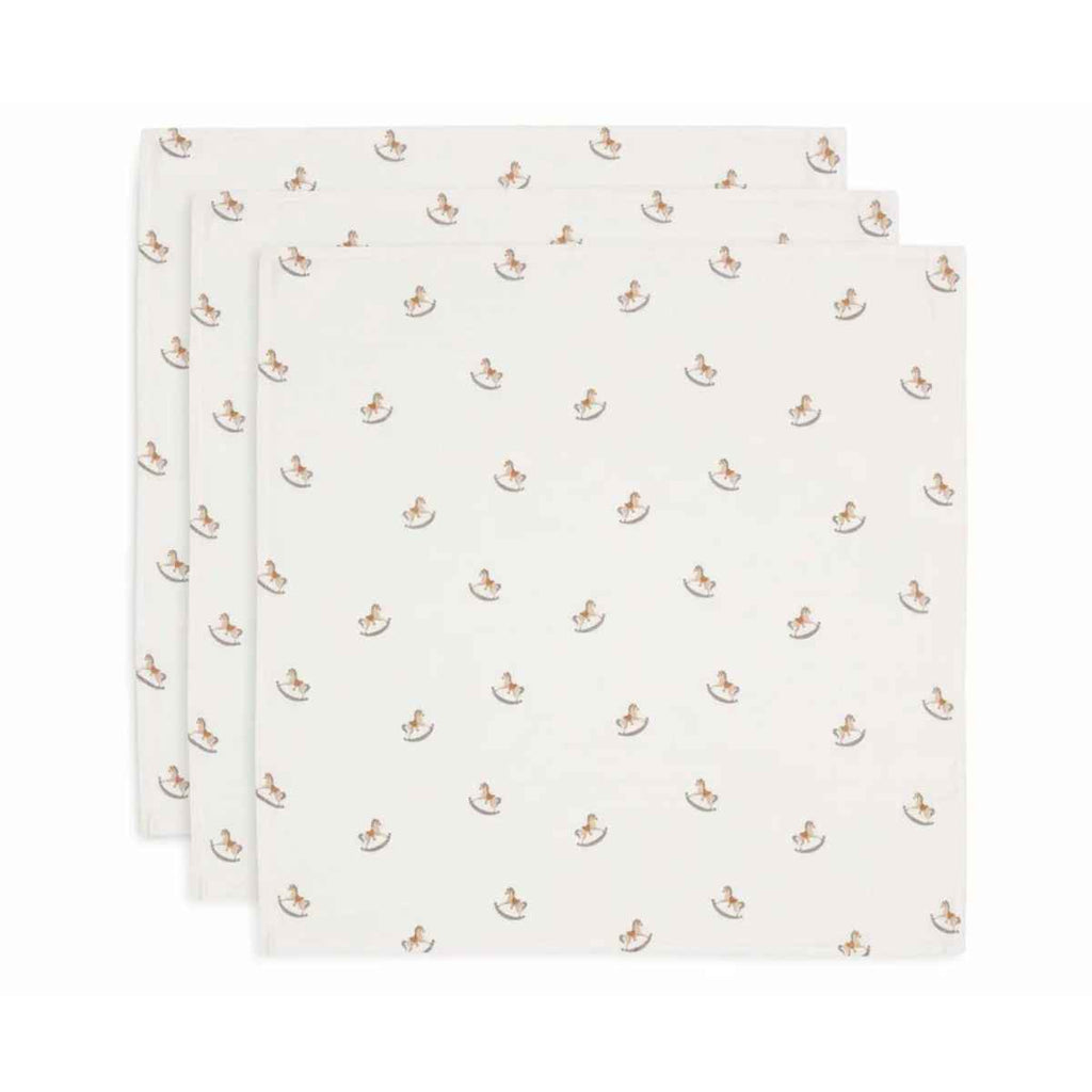 Jollein | Cloth Muslin 70x70cm | Nostalgic Ride | 3 Pack | ChocoLoons