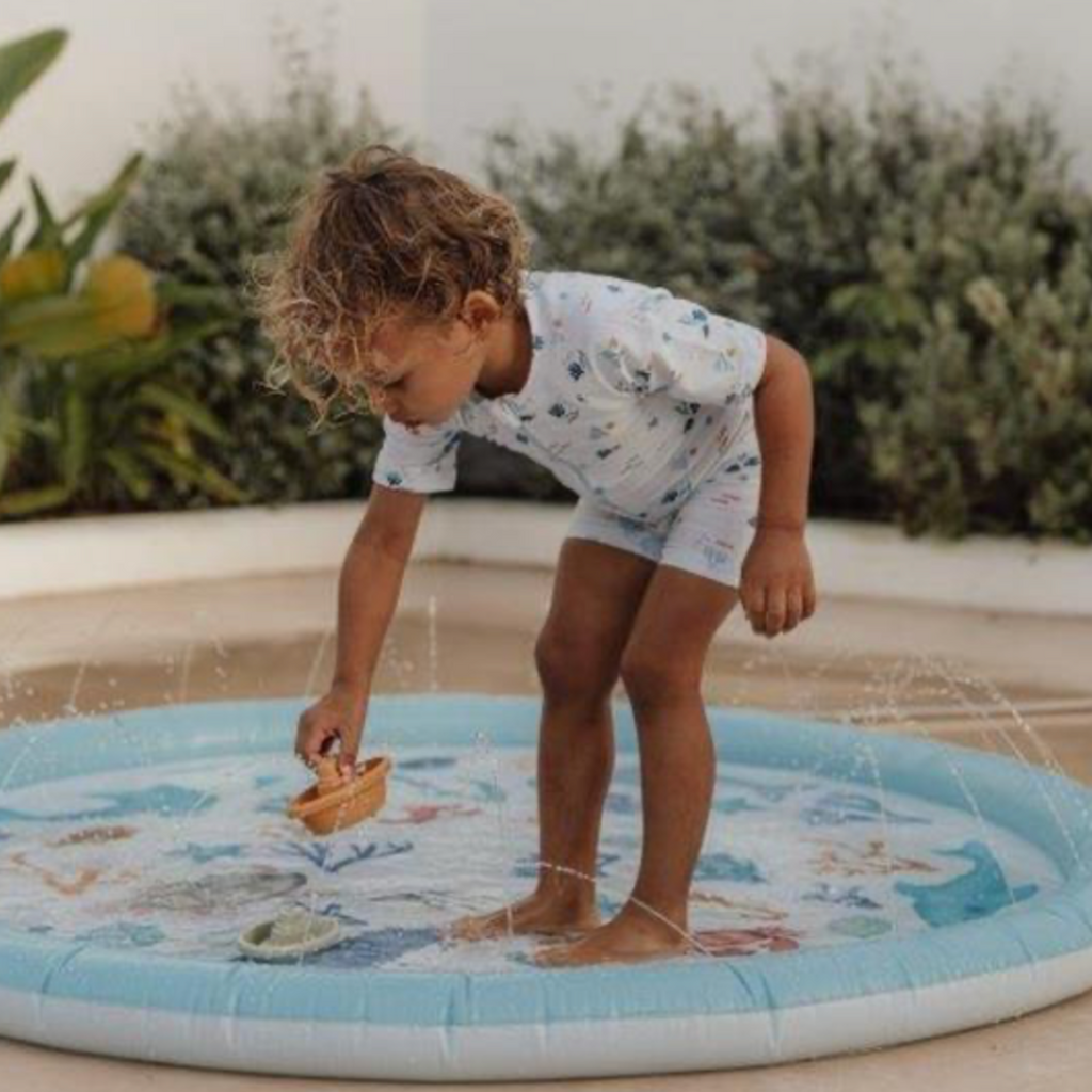 Little Dutch | Kid Playing With Sprinkler Mat | ChocoLoons