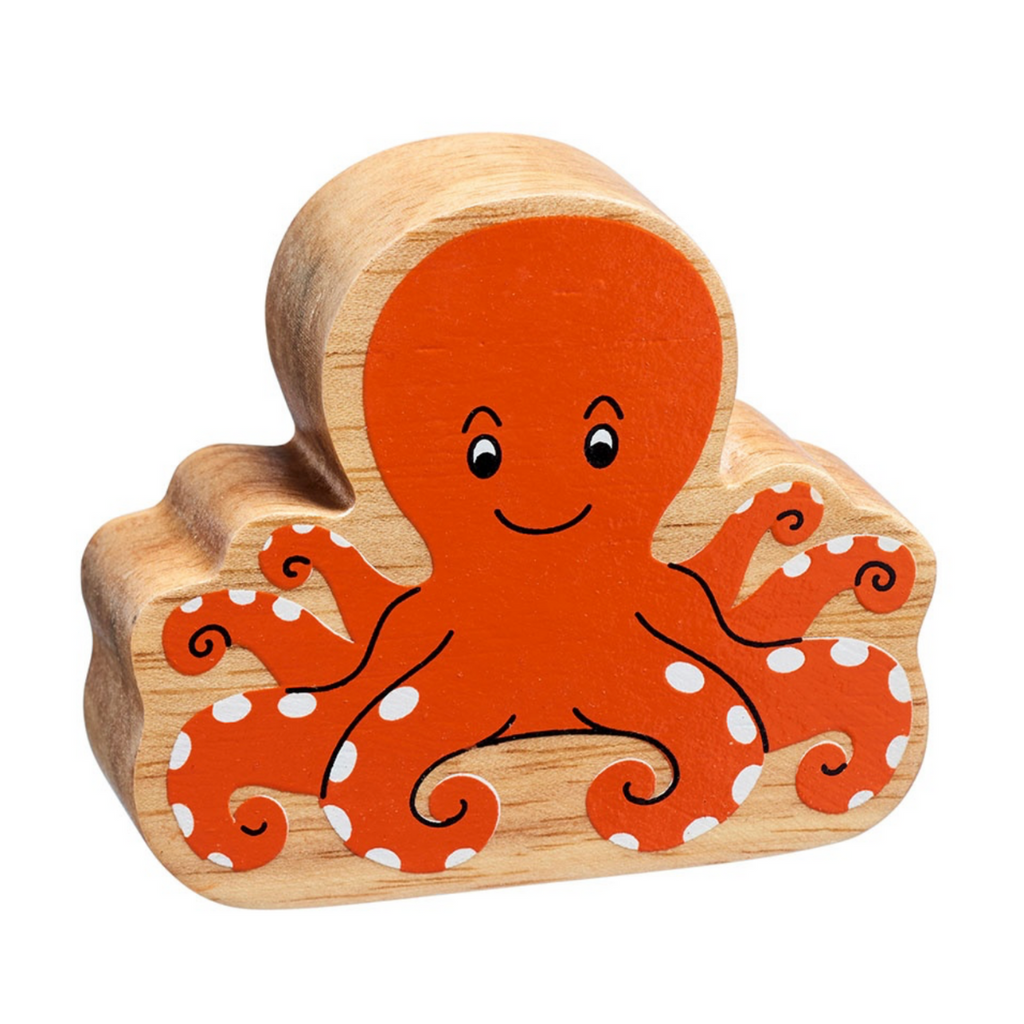 Lanka Kade | Orange Octopus | Wooden | ChocoLoons