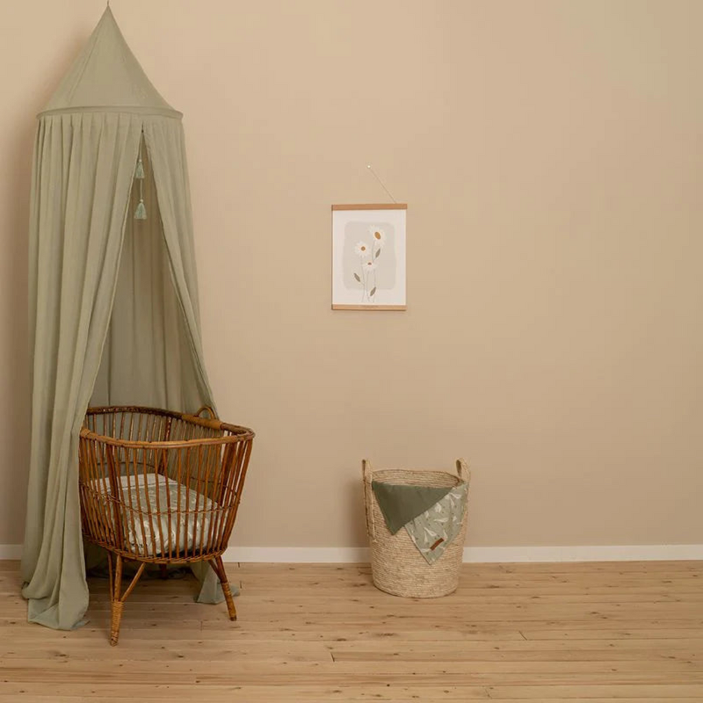 Little Dutch | Pure Olive Canopy | Canopy Over Cot | ChocoLoons