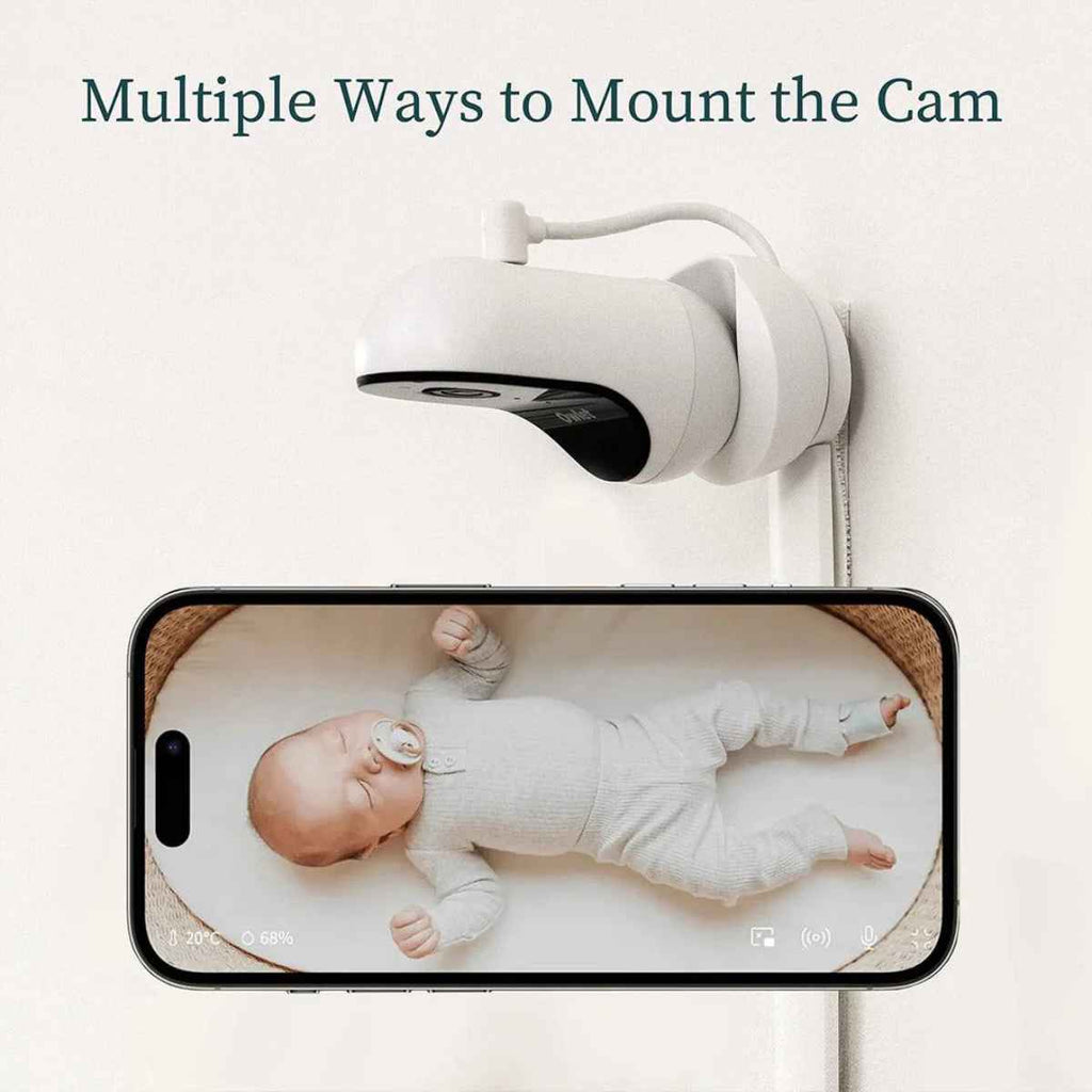 Owlet | Cam® 2 Baby Monitor | Pure White | Wall Mounting | ChocoLoons