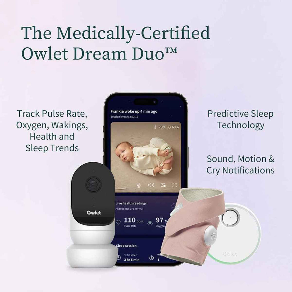 Owlet | Dream Duo™ | Dusty Rose | Medically Certified | ChocoLoons