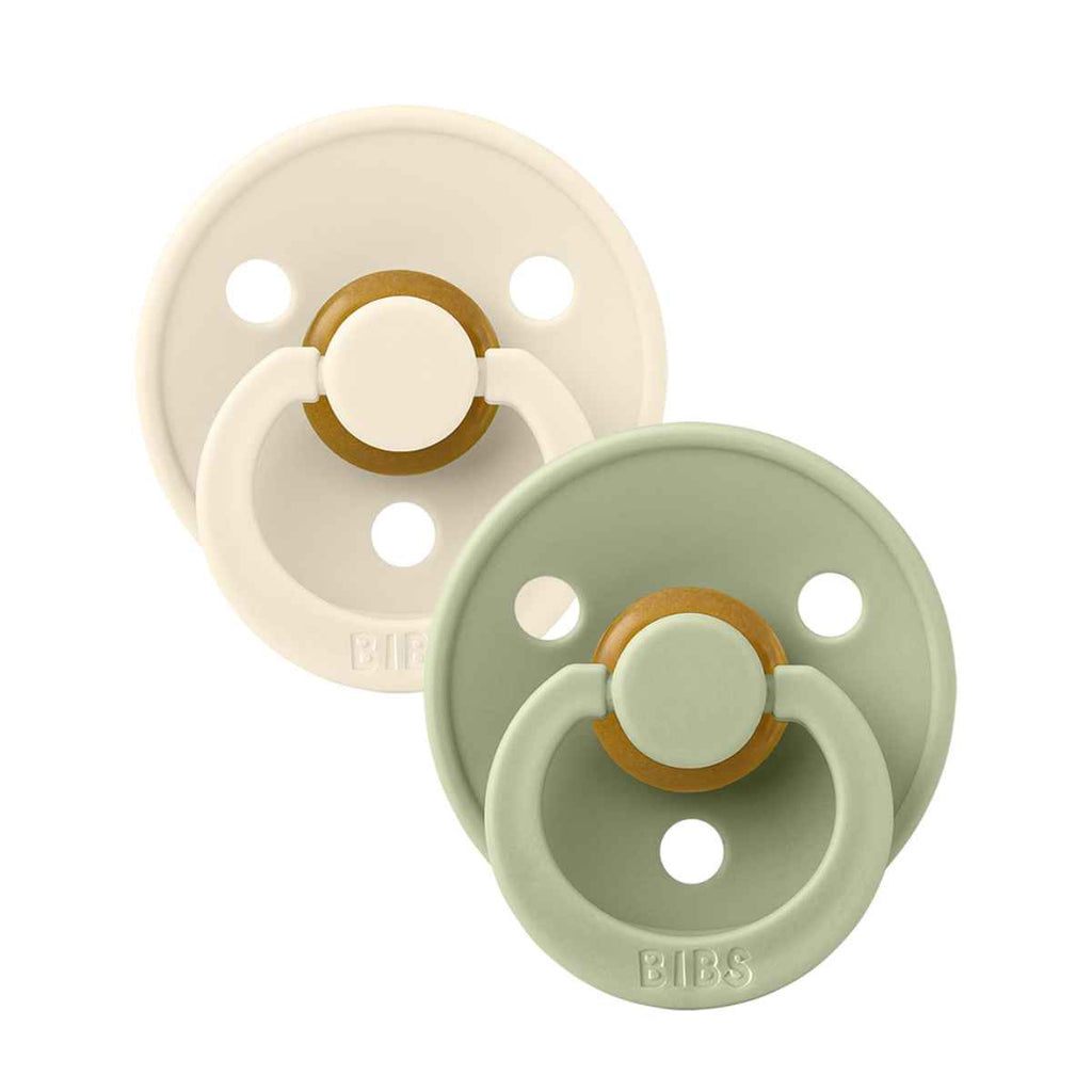 BIBS | Pacifier Twin Pack | Ivory | Sage | ChocoLoons