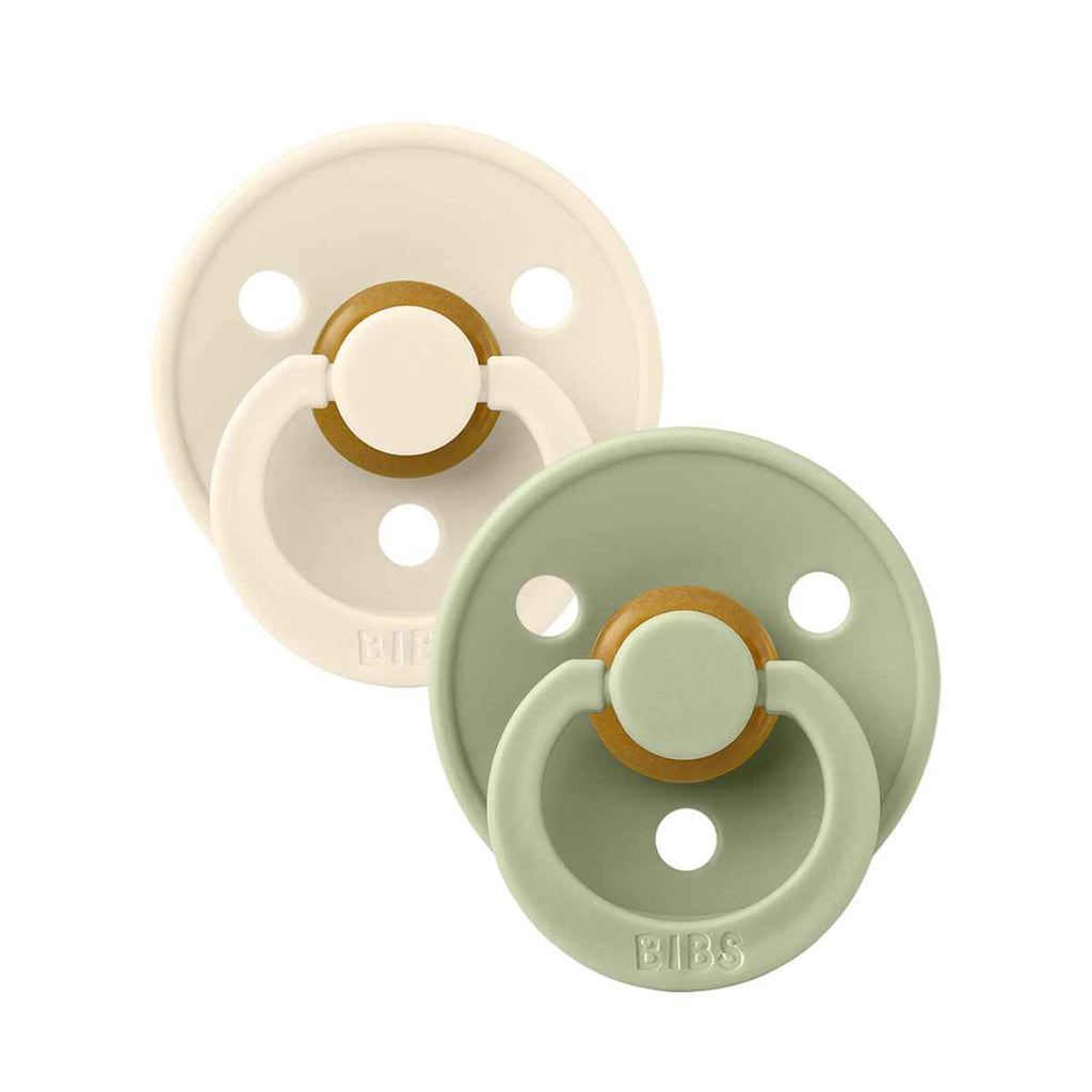 BIBS | Pacifier Twin Pack | Ivory | Sage | ChocoLoons