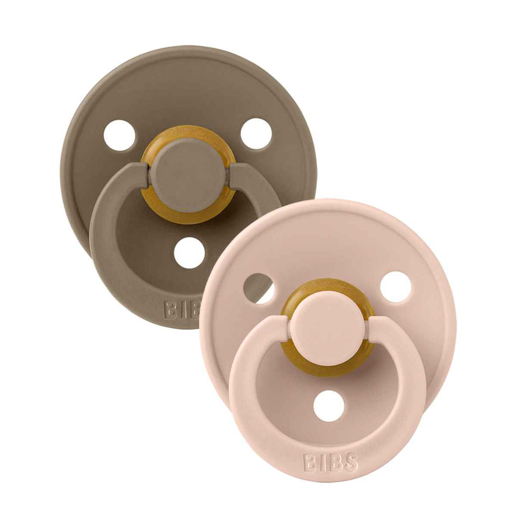 BIBS | Pacifier Twin Pack | Dark Oak | Blush | ChocoLoons