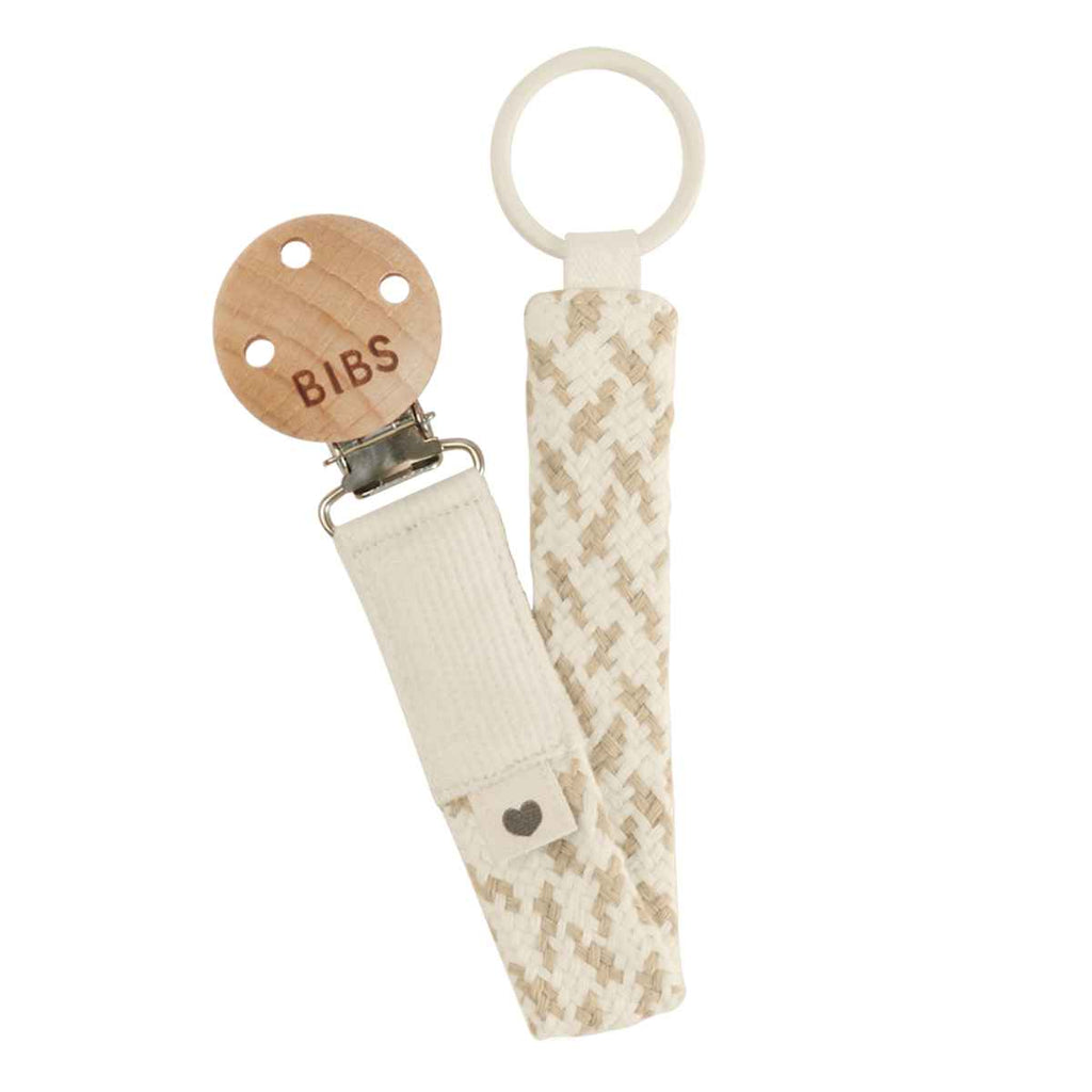 BIBS | Pacifier Clip | Ivory | Vanilla | ChocoLoons