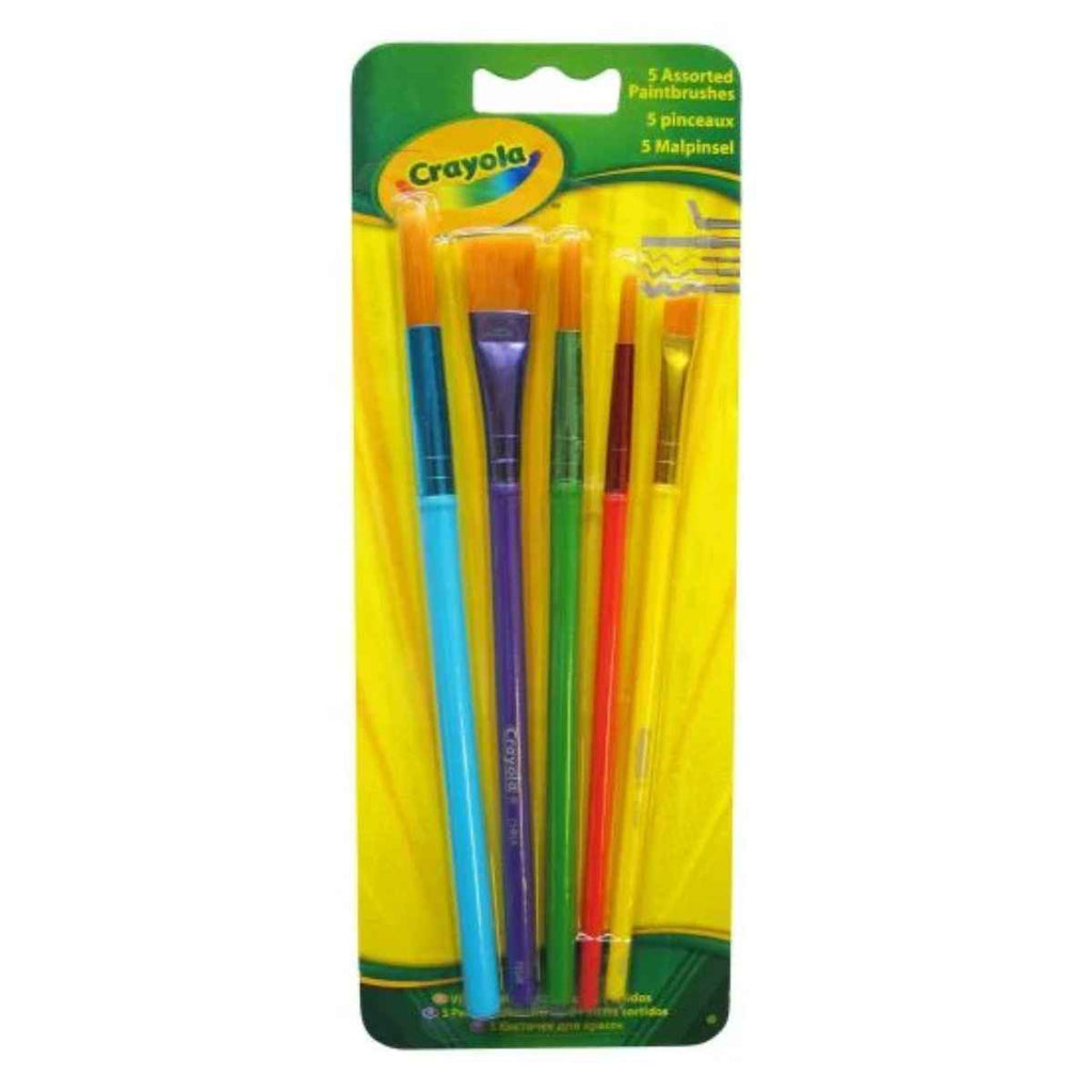 Crayola | Assorted Paintbrushes | 5 Pack | ChocoLoons