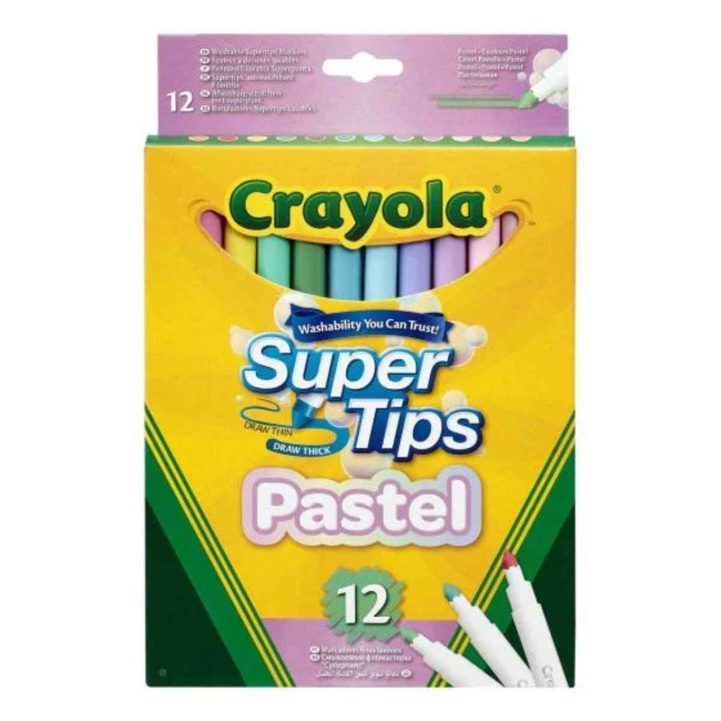 Crayola | Pastel Super-Tips | 12 Pack | ChocoLoons