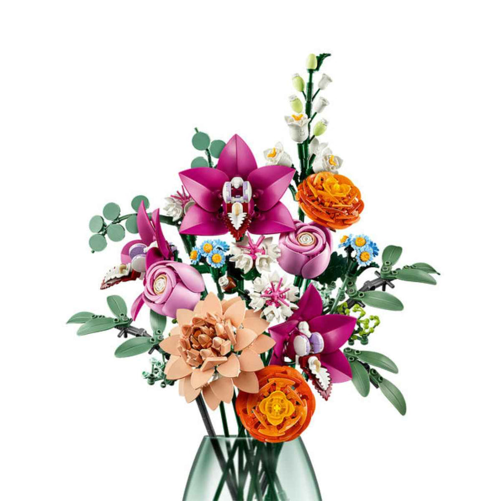 LEGO | Botanical | Pretty Pink Flower Bouquet | In Vase | ChocoLoons